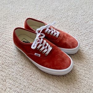 Vans Authentic Pig Suede Sneaker Burnt Brick